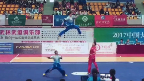 【AE特效】大学生武术锦标赛三人精彩对练